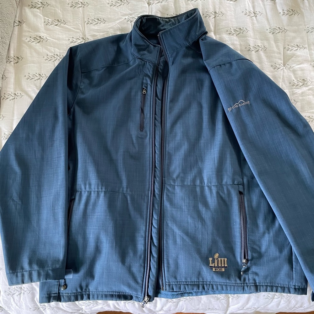 Men’s Windproof Zip-up Fleece Jacket Super Bowl 2018 2X